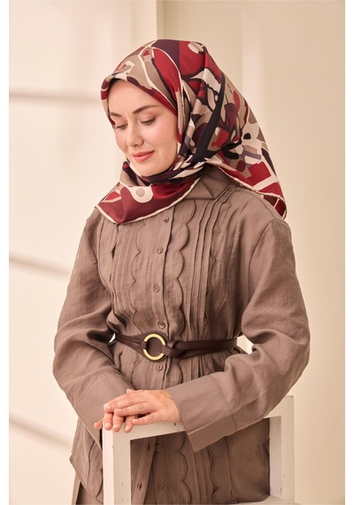 Silk Home Twill İpek Eşarp 11475-28 Bordo