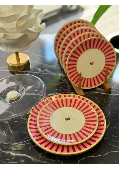 8 Parça Pink Bird Kek Fanuslu Pasta Seti-4944 Çok Renkli