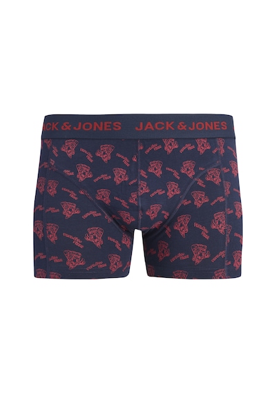 Jack & Jones Erkek 3'lü Boxer Paketi - Logo - 12298686 Siyah