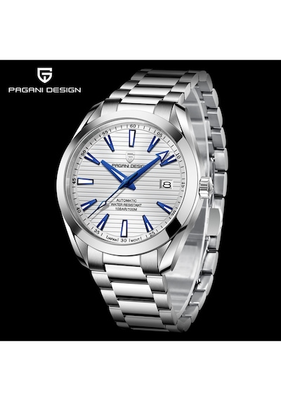 Pagani Design Pd-1688 Aqua Terra Erkek 40mm Retro Japonya Nh35a Otomatik Mekanik 100m Su Geçirmez Safir Çelik Saat Beyaz Diğer