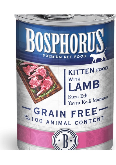 Bosphorus Kuzu Etli Yavru Kedi Maması 6 x 415 G