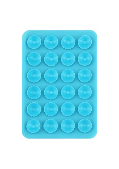 Lexroo Kare Öpücüklü 03 Çift Taraflı Silikon Tutucu 5,50cm X 8cm - Açık Mavi