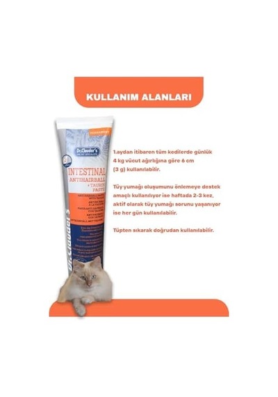 Dr. Clauder's Anti Hairball Tüy Yumağı Kontrol Kedi Macunu 100 G