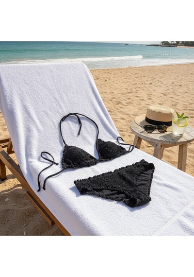 Bonbon Kadın Plaj Giyim Siyah Renk Bikini Takım Bb2638