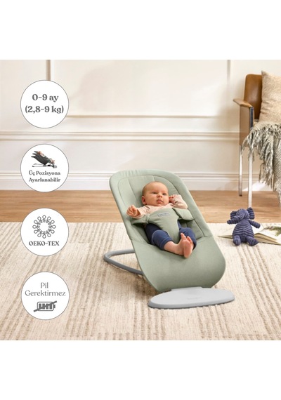 Babybjörn Begin Ana Kucağı Woven Light Green