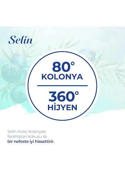 Selin 80 Derece Ardıç + Manolya Esintisi Sprey Kolonya 4 x 100 ML