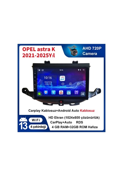 Opel-molka-2012-2015 Carplay 9inç 4/32 Navigasyon Multimedya