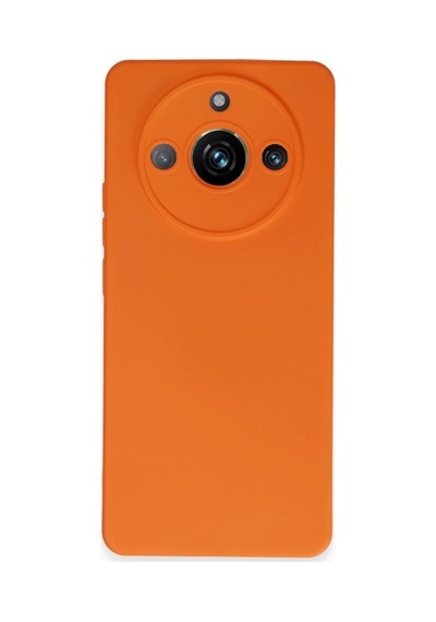 Realme 11 Pro Kılıf Nano İçi Kadife Silikon - Turuncu -