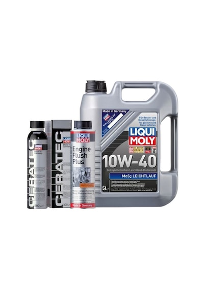 Liqui Moly 10w40 Motor Yağı Mos2'li 5 Lt,seramik Motor Koruyucu,motor Temizleyici Engine Flush Set