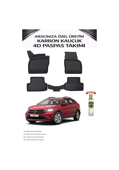 Volkswagen Taıgo 2026 Model Aracınıza Özel Karbon Kauçuk Paspas Takımı