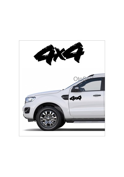 Off Road Araba Stickeri 4X4 Etiket 2 Adet 18X8Cm Araba Sticker