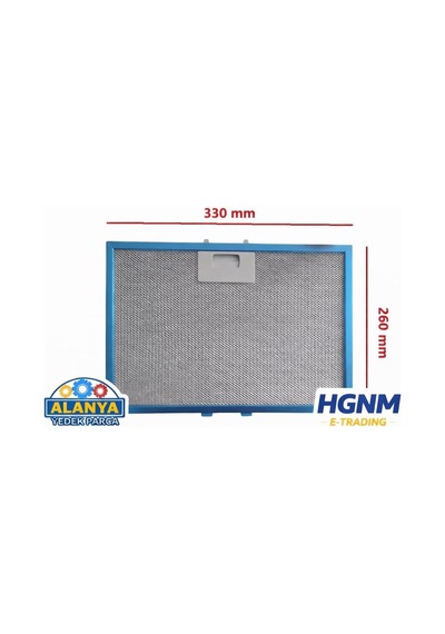 Elica Fa0287 Uyumlu Davlumbaz Metal Yağ Filtresi 330x260 Mm Gfa Ja Ch Garda 60 Çok Renkli