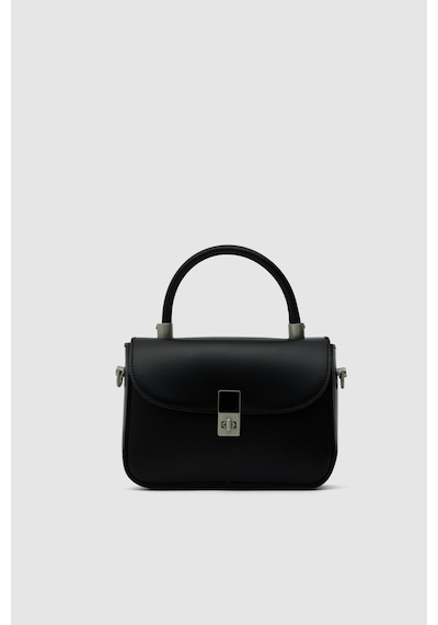 Shule Bags Cobble Small Çapraz Çanta Siyah Siyah