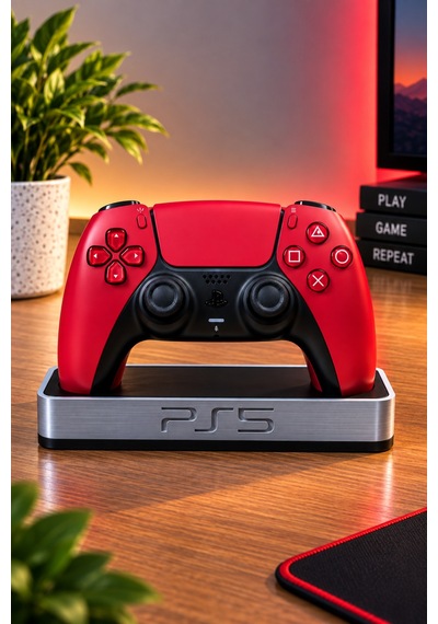 Ps5 Uyumlu Dualsense Kol Standı Joystick Gamepad Tutucu Masaüstü Düzenleyici Gri