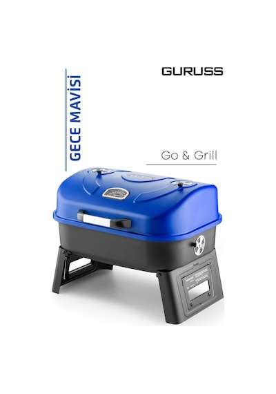 Guruss Go & Grill GRS32 Barbekü Mangal Gece Mavisi