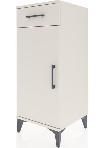 Hyperion Komodin Tek Raflı Tek Çekmeceli Tek Kapaklı 44x44x106 Aytaşı-aytaşı Aytası