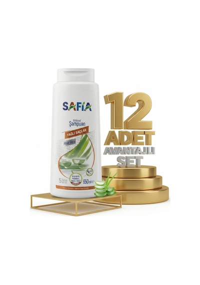 Safia Yağlı Saçlar Şampuan 12x650 Ml