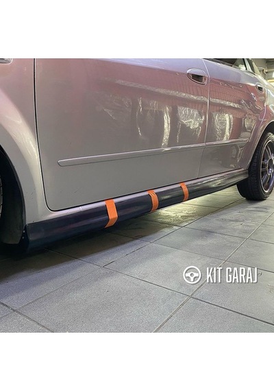 Kit Garaj Fiat Linea Yan Marşpiyel Plastik Boyasız