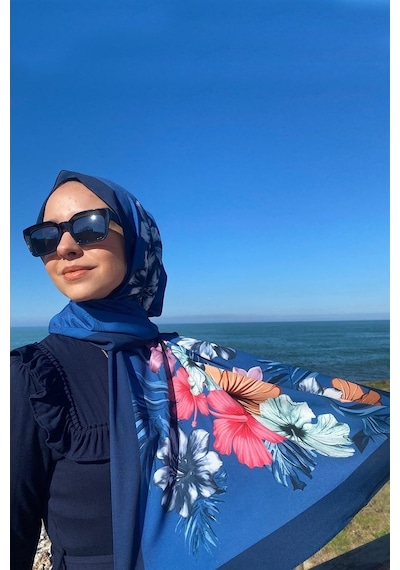 Rabia Şamlı Bade Elbise Lacivert