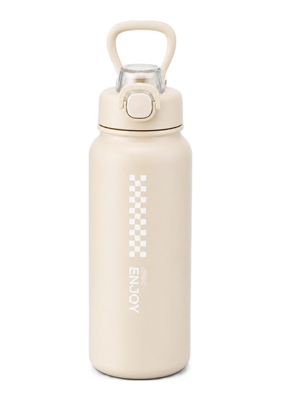 Shotay Chees Çelik Termos Matara Beyaz 900 Ml.