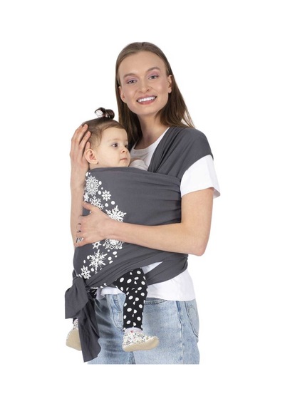 Sevi Bebe Bebek Taşıma Şalı Sling ART-562 Gri