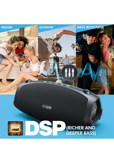 Bluetooth Hoparlör, 120w Tepe Ipx6 Açık Loud Taşınabilir Hoparlörler