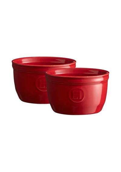 Ramekin Fırın Kabı 2 Adet 9 Cm Kırmızı/burgundy Diğer