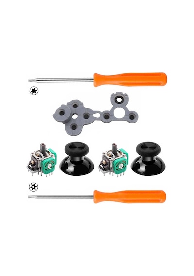 Xbox One Analog Motor Topuz T6 T8 Tornavida İç Lastik Tamir Seti Yedek Parça Kol Tamiri Xt03