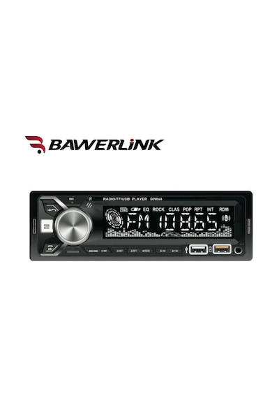 Bawerlink Bw6302 Bluetooth Oto Teyp Çift Usb Girişli 4x60w Amfi Çıkışlı Sd/usb/aux Destekli Araba Teybi Radyo
