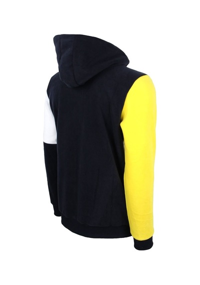 Fenerium Fenerbahçe Lisanslı Polar Sarı Lacivert Kapüşonlu Sweat Sarı - Lacivert