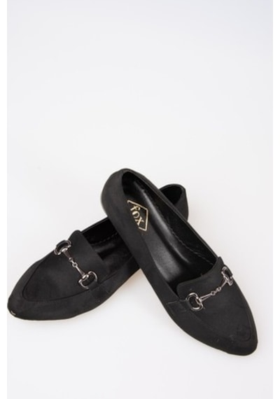 Fox Shoes Siyah Kadın Babet G290010002 Siyah