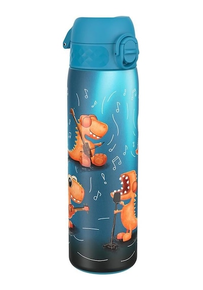Ion8 - Paslanmaz Çelik İnce Suluk - Şarkıcı Dinozor - 600 Ml - Sızdırmaz Çok Renkli