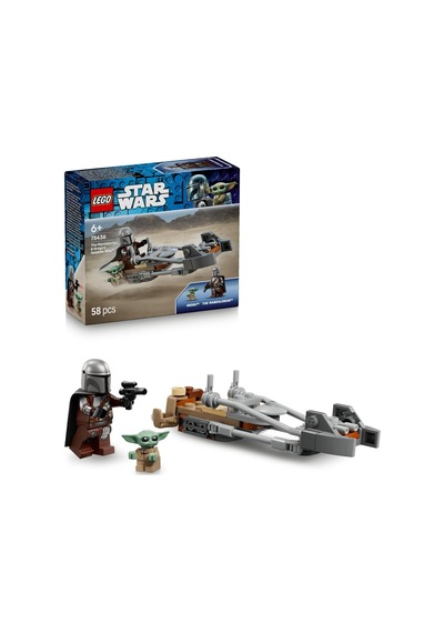 Ve Nun Hız Motoru 75436-6 Yaş Ve Üzeri Çocuklar Için Blaster Silahlı Mandalorian Minifigürü Ve Içeren Yaratıc