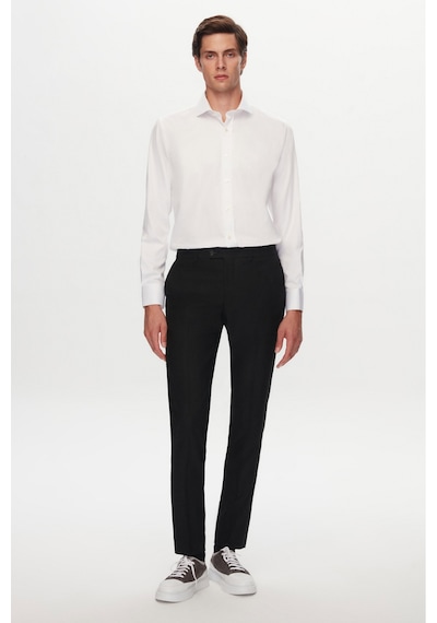 D'S Damat Ds Damat Slim Fit Beyaz Düz Gömlek 5he02sg00139m 801