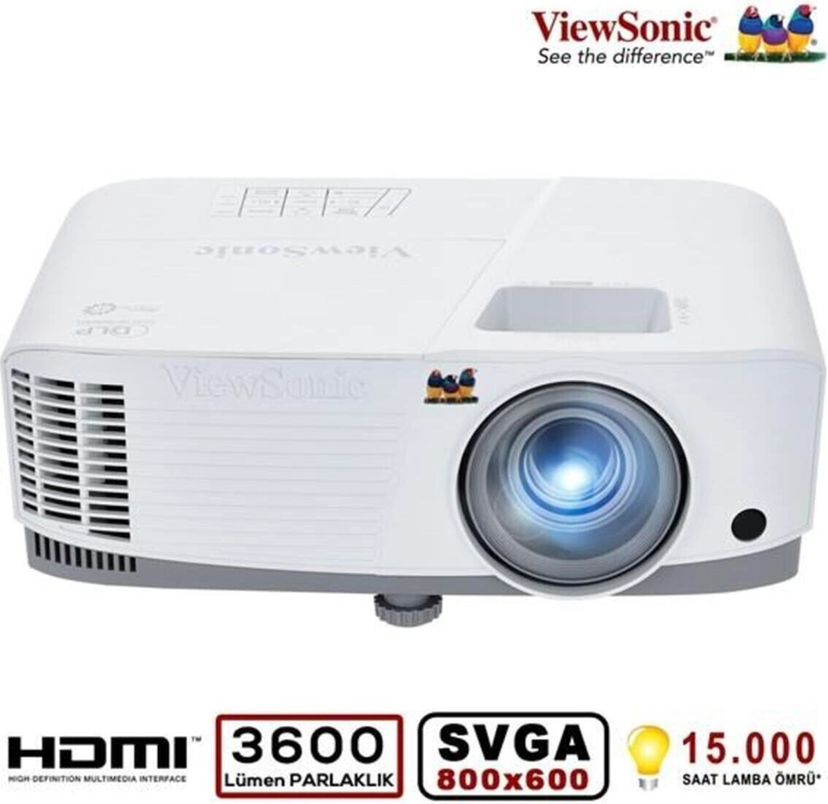 3600ansilümen 800x600 Pa503s 22.000:1 15.000saat Eco Mod Dlp Hdmı Projeksiyon-113490