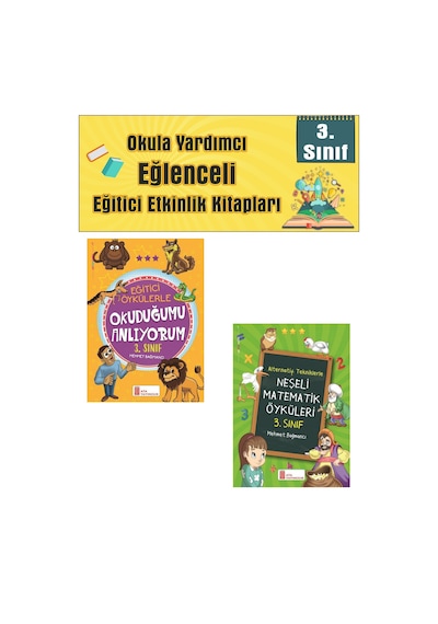 Ata 3.sınıf Okula Yardımcı Eğitici Öykülerle Okuduğumu Anlıyorum- Neşeli Matematik Öyküleri