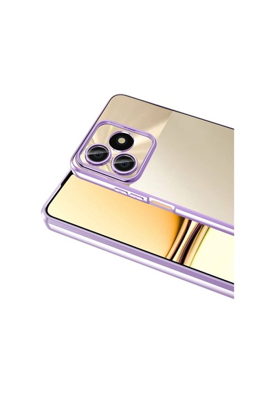 Realme C53 Kılıf Kamera Lens Korumalı Logo Gösteren İnce Hafif Pazarplus Rose Gold