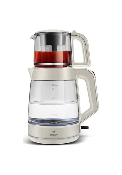 Glass Tea Xl 2 İn 1 Cam Çay Makinesi Ve Kettle Starlight