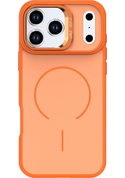 Joko Apple, Uyumlu iPhone 17 Pro Flexa Magsafe Kapak - Turuncu