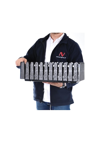 Serinova Ib02 İstanbul Balkon Saksı Drenaj Aparatlı 53,5cm, 9 Litre Yeşil Diğer
