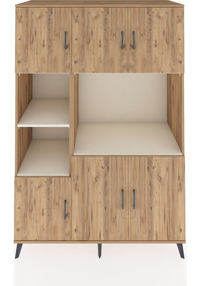 Kronos Dolap 9 Raflı 6 Kapaklı 132x59x195 Çam-çam/aytaşı Çam