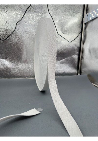 Paşateks 3 Cm Pamuk Kolon Şerit-5 Metre-beyaz