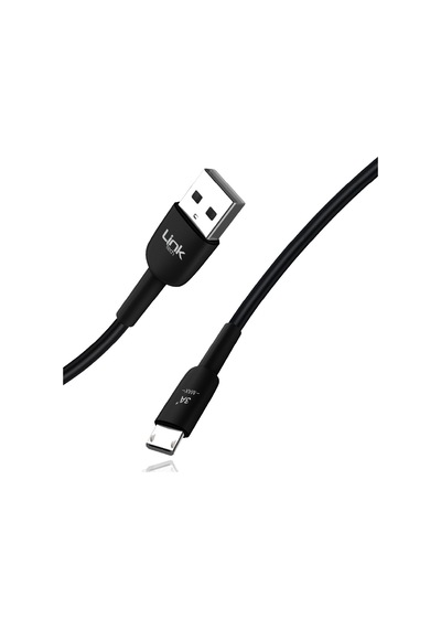 Linktech K600 Premium Micro Usb Data/şarj Kablosu 2.4a 1mt Siyah -