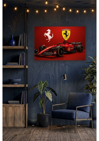 Formula 1 Motors Temalı Dekoratif Cam Tablo -23
