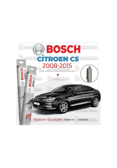Citroen C5 Muz Silecek Takımı 2008-2015 Bosch Aeroeco