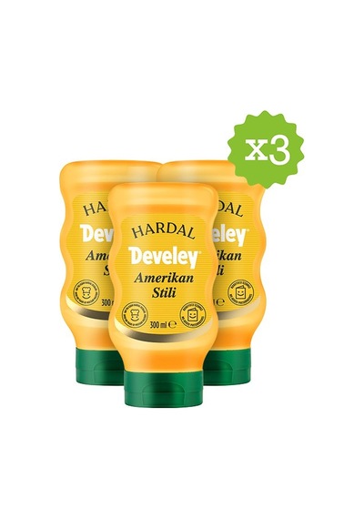 Develey Amerikan Stili Hardal 300ml X 3 Adet