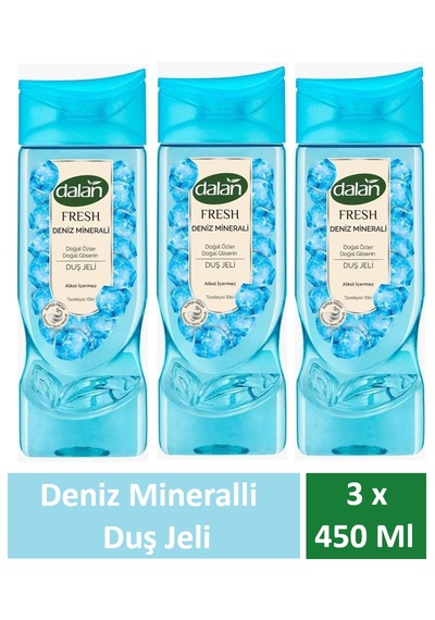Dalan Duş Jeli Fresh Deniz Minerali 450 Ml X 3 Adet