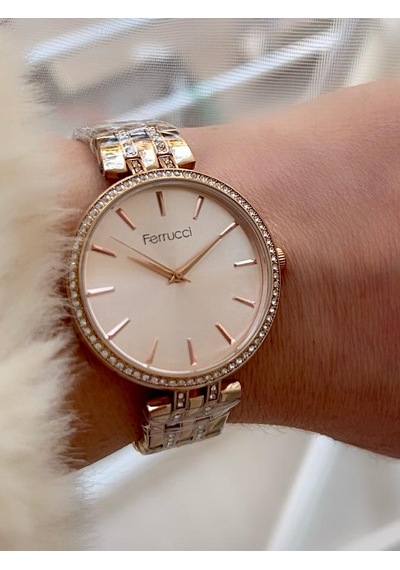 Ferrucci Fc11736 Rosegold Çelik Kadın Kol Saati+çelik Kolye