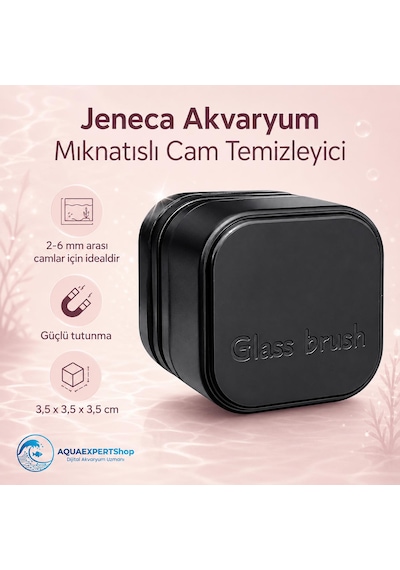 Akvaryum Mıknatıslı Cam Temizleyici - 2-6 Mm Arası Akvaryum Camları İçin Etkili Temizlik - Güçlü Tutunma