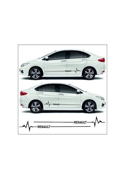 Renault Fluence İçin Uyumlu Aksesuar Yan Şerit Oto Ritim Sticker